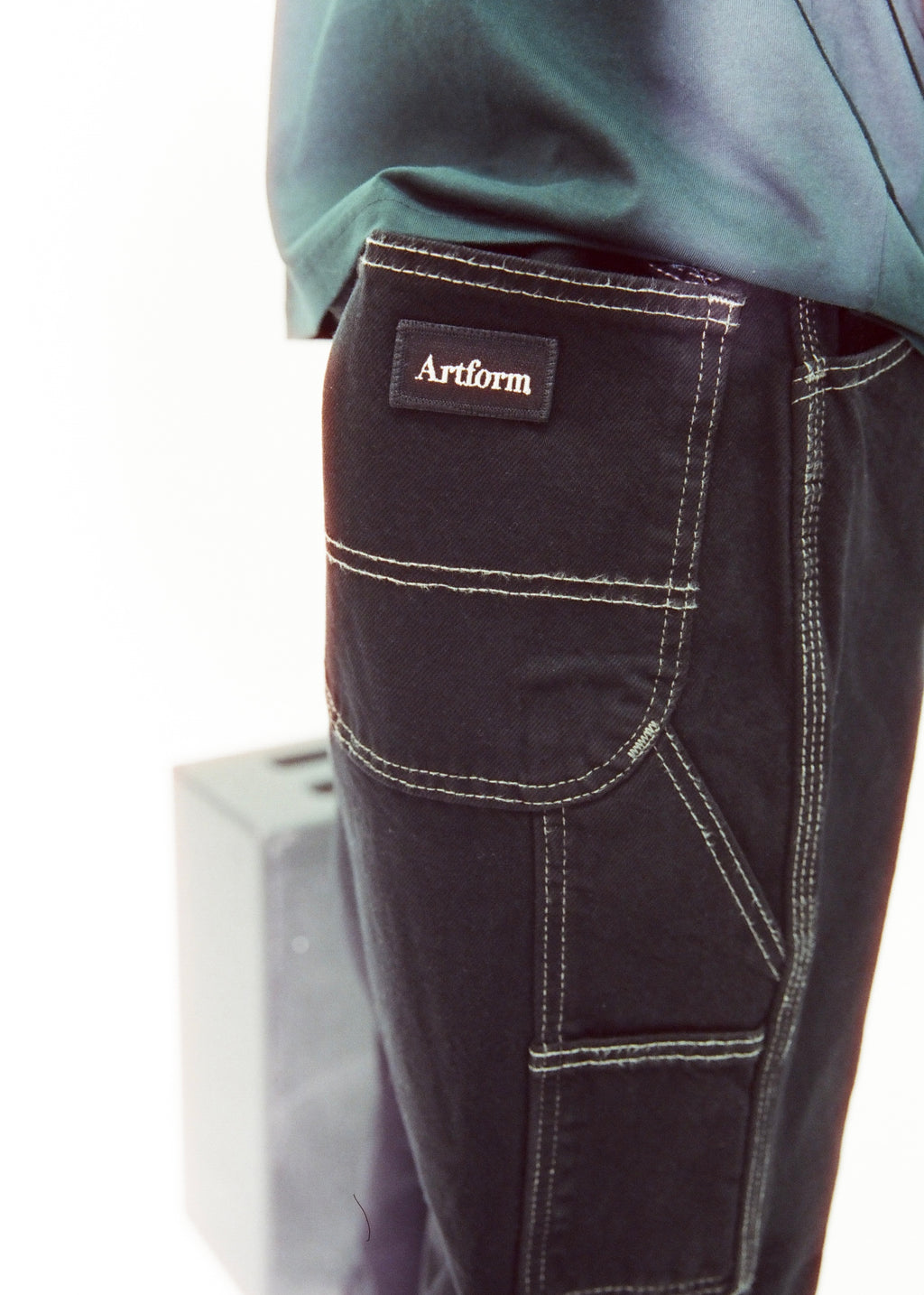 Denim Carpenter Pants 1AFADC, Black, Contact Seller for Other Sizes