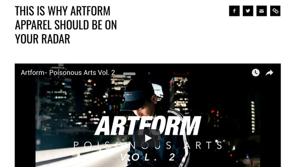 PRESS: Artform Write Up on the Berrics