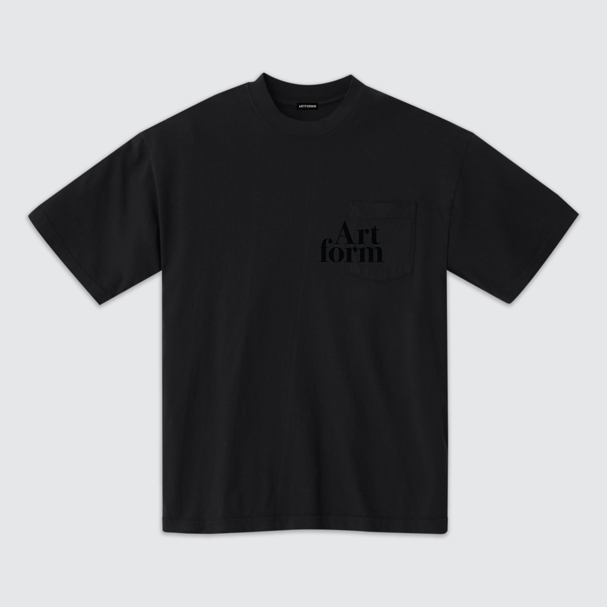 Serif Pocket Tee Double Black