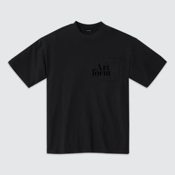 Serif Pocket Tee Double Black