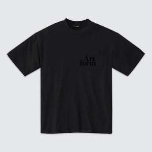 Serif Pocket Tee Double Black