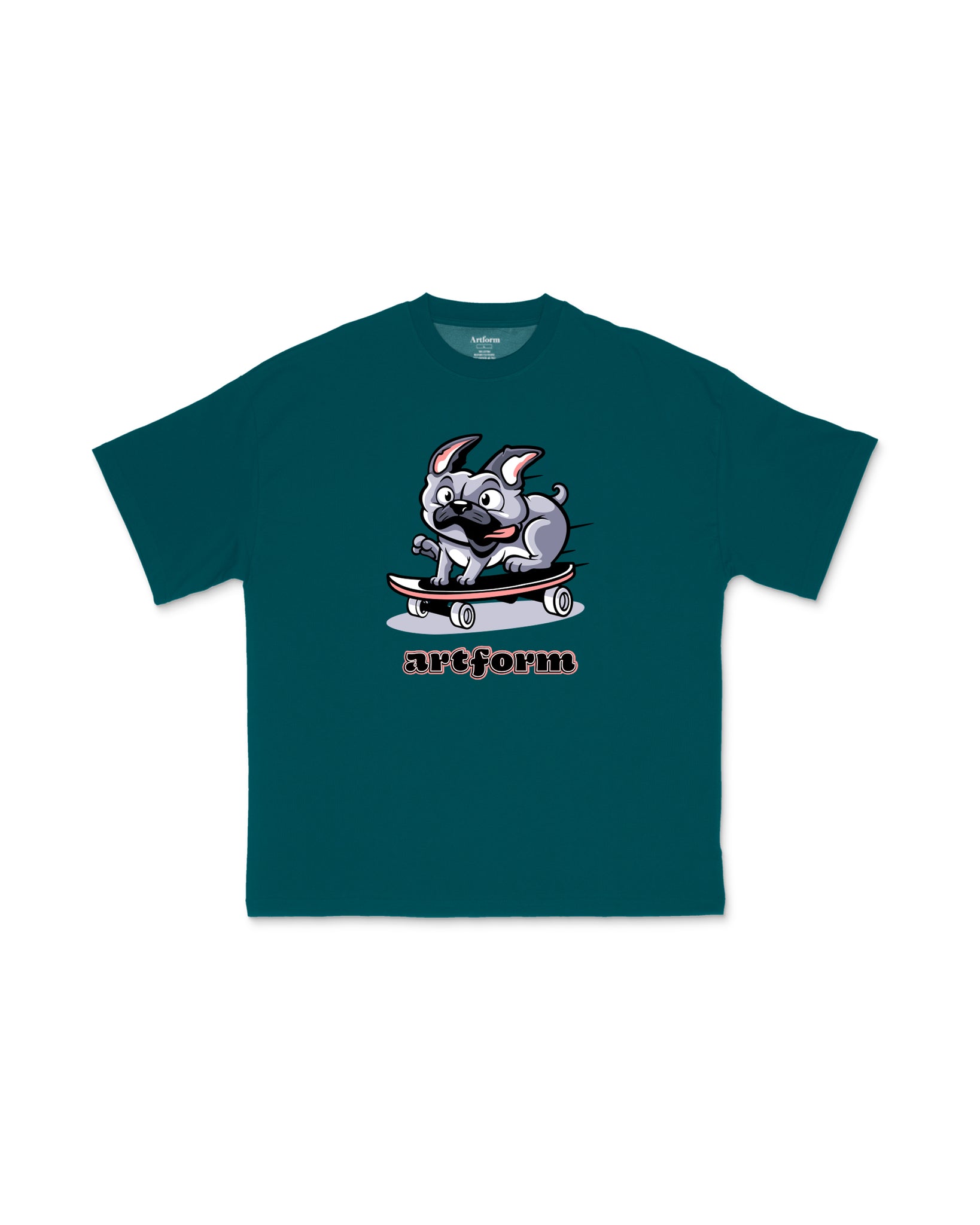 Frenchie Tee Teal