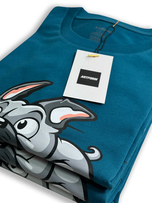 Frenchie Tee Teal