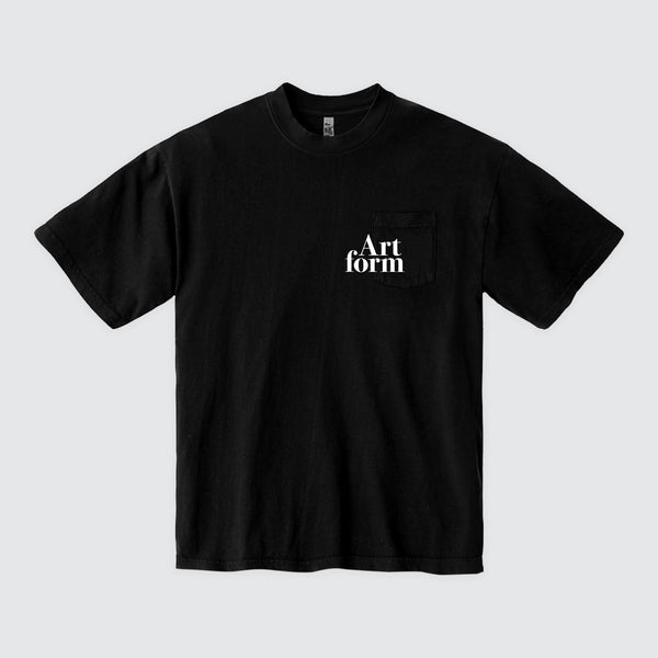 Serif Pocket Tee Black