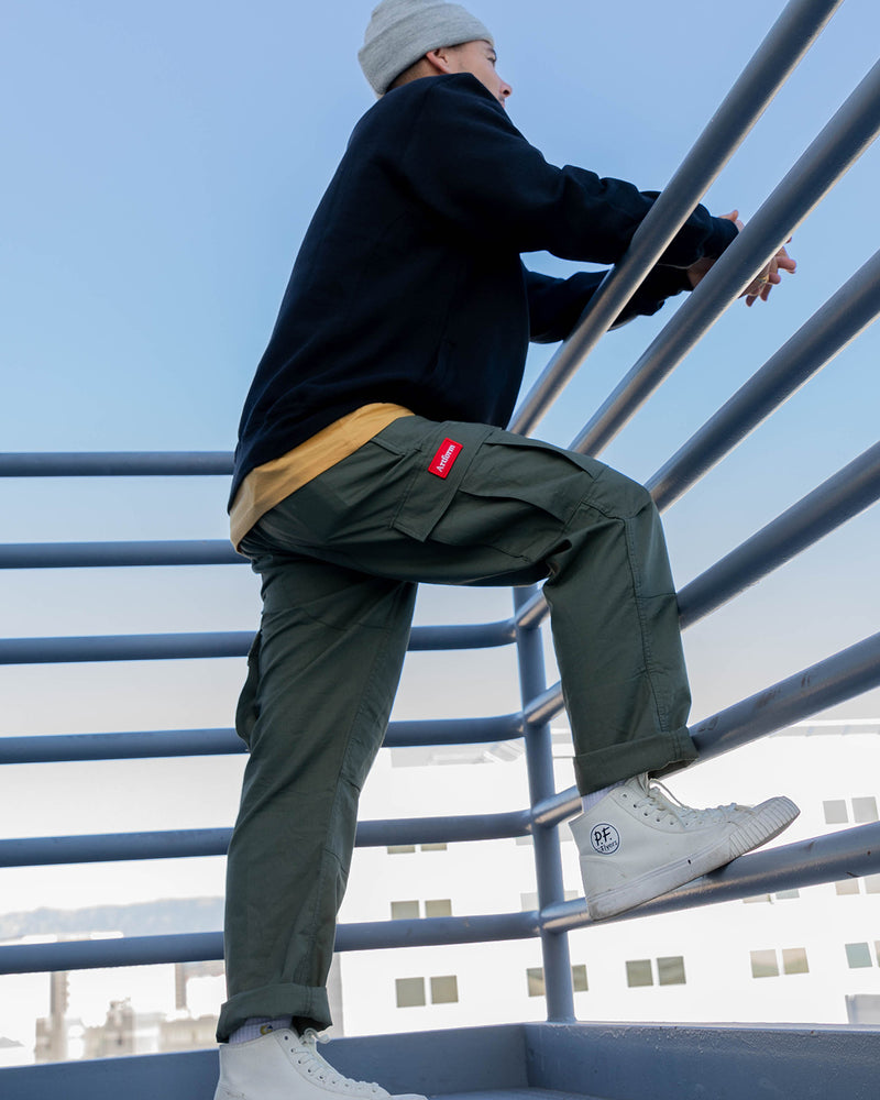 Rip Stop Cargos Olive / Red