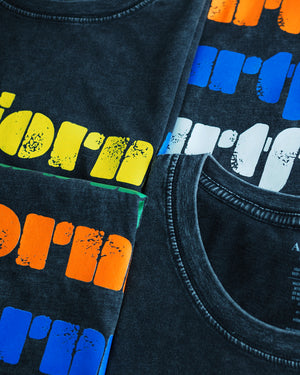 Vintage Color Stack Tee Black